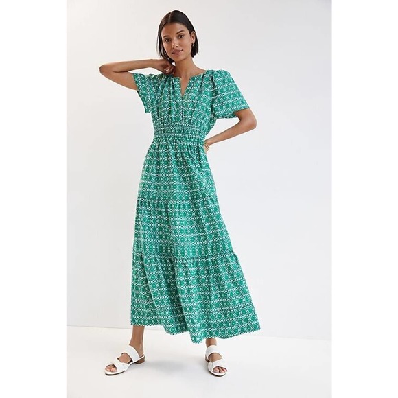 Anthropologie Green Maxi Dress - Picture 1 of 4